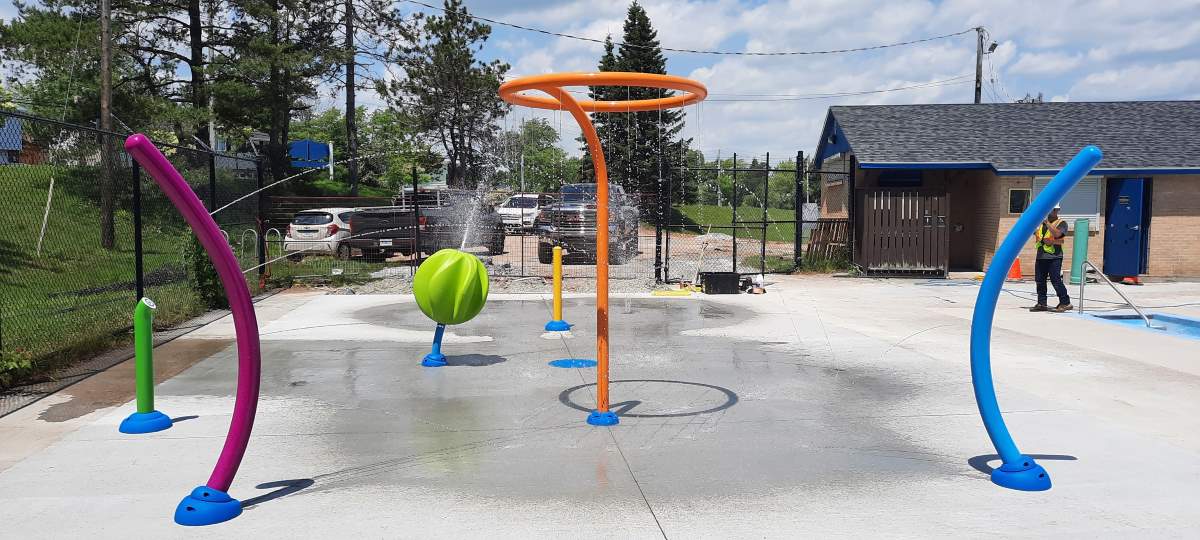 Splashpad at Cole Harbour outdoor pool